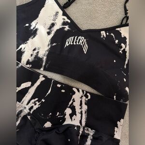 Kill Crew Black & White Splatter Activewear Set